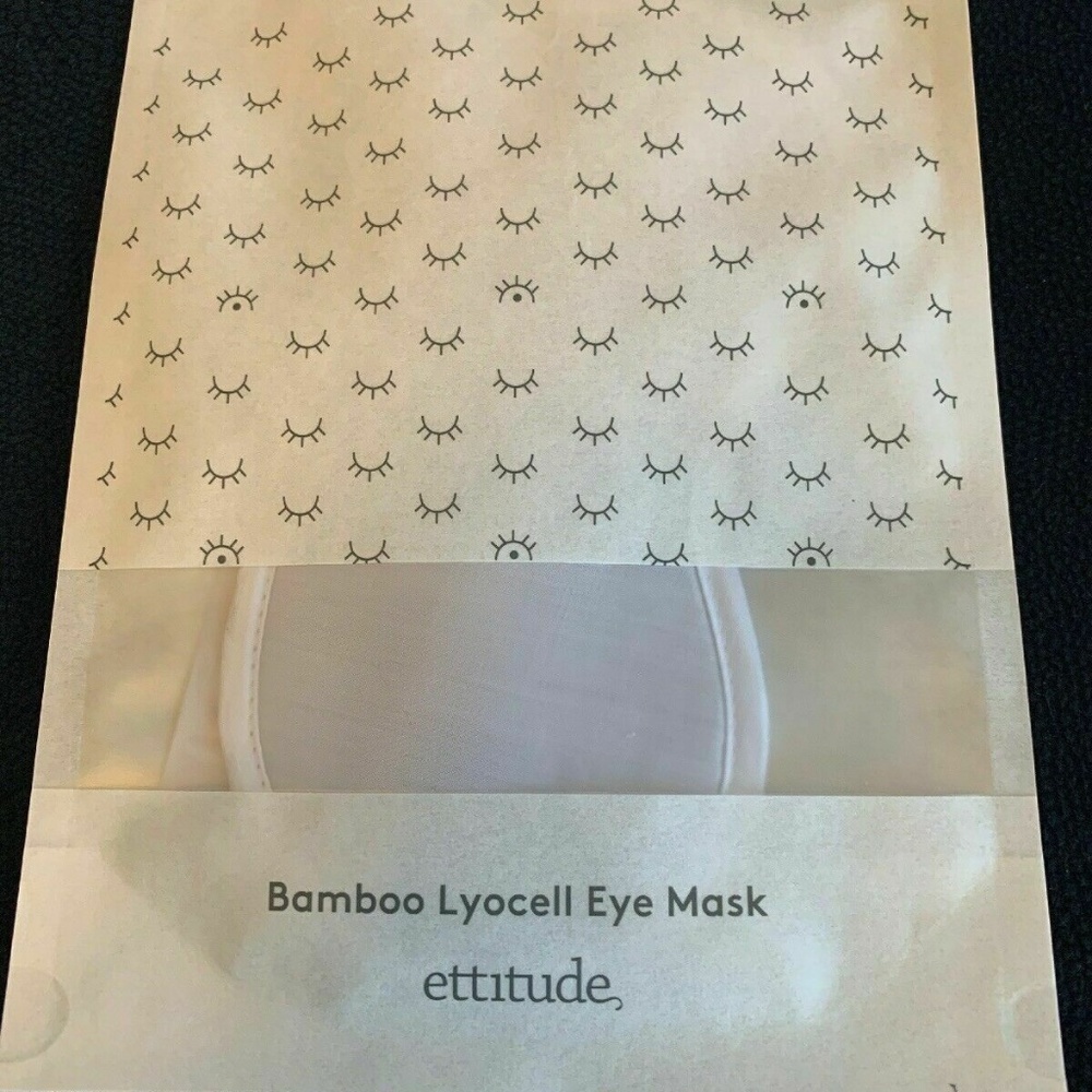 (2)Ettitude Bamboo Lyocell Sleep Mask - Feather Wh